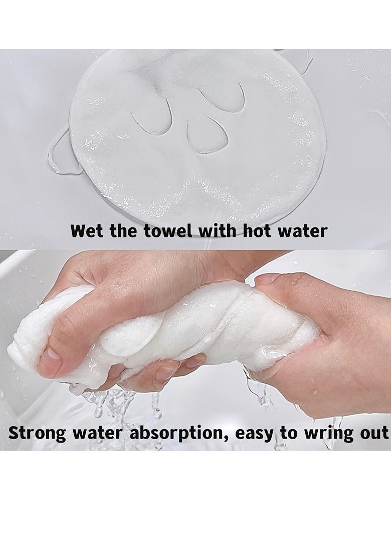 Generic 2 pcs Hot Compress Face Towel Masks, Reusable Facial Steamer Towel For Hot Cold Skin Care, Moisturizing Face Steamer, Beauty Facial Towel For Home And Beauty Salon  - Image 4
