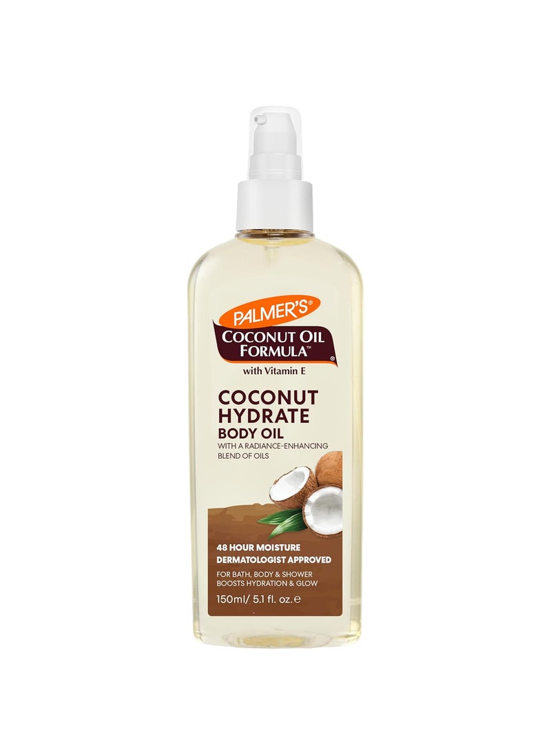 PALMER'S - Palmers Coconut Oil Formula Body Oil Body Moisturizer with Green Coffee Extract Bath Oil for Dry Skin 51 Ounces Spray Cap - Image 1