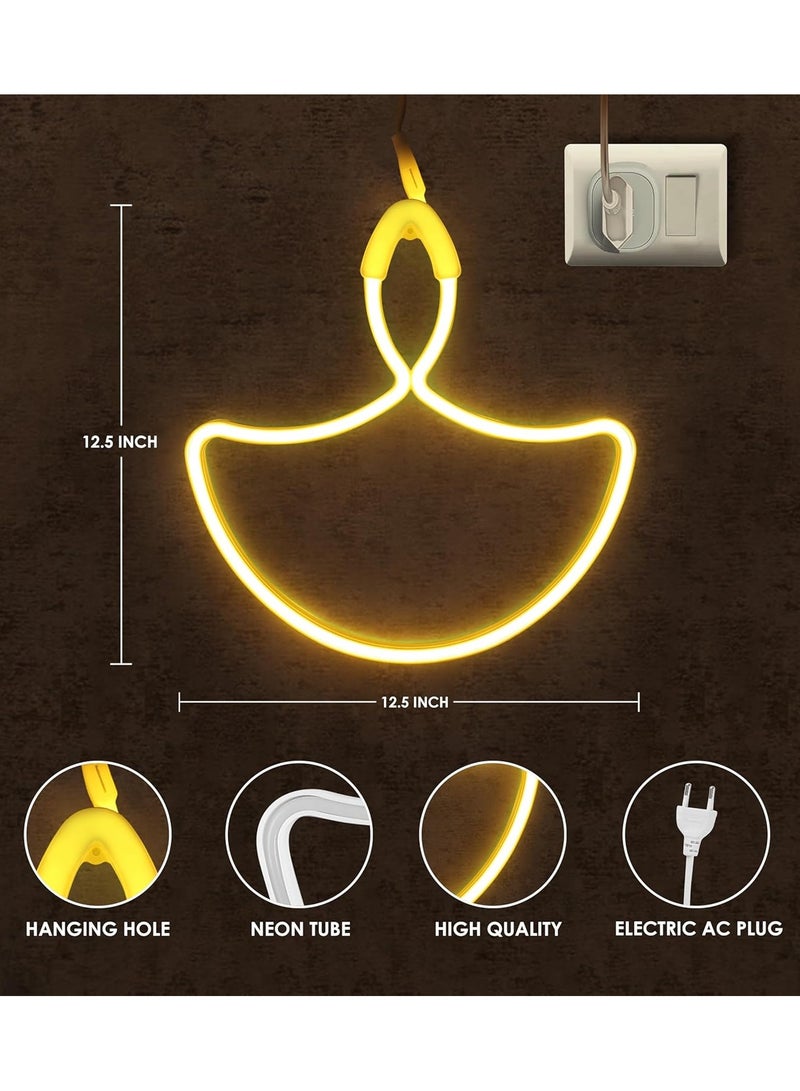 Diya Light - 30 cm | LED  | Indoor Outdoor Light Decoration for Home | Living Room, Hall, Patio, Balcony Décor | Warm White Lights for Diwali, Dushehra | Type C Plug (EU) - Image 4