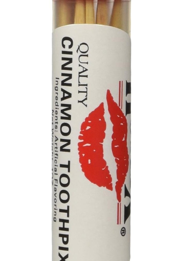 Hotlix Cinnamon Toothpicks - 4 Tubes of Flavorful Sticks - Image 3