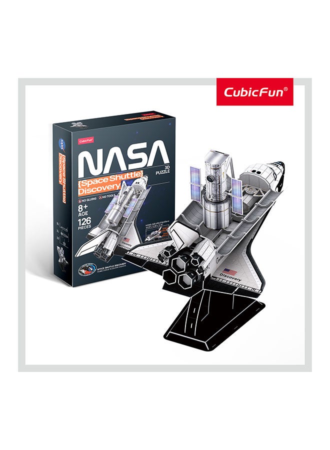 CubicFun NASA Series Space Shuttle Discovery Papercraft Model Craft No Glue Assembly 3D Puzzle for Adults Children Building Time 3 Hours 126 pieces (DS1057h) - Image 3