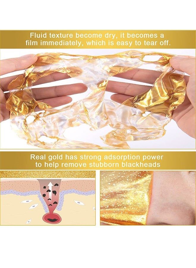 ASMOXA 24K Gold Peel Off Mask ,Face Mask Gold Foil Wrapping-120g  - Image 4