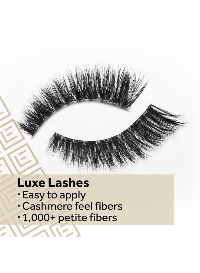 EYLURE False Lashes, Luxe Cashmere No. 6 with Adhesive Included, 1 Pair - Image 2