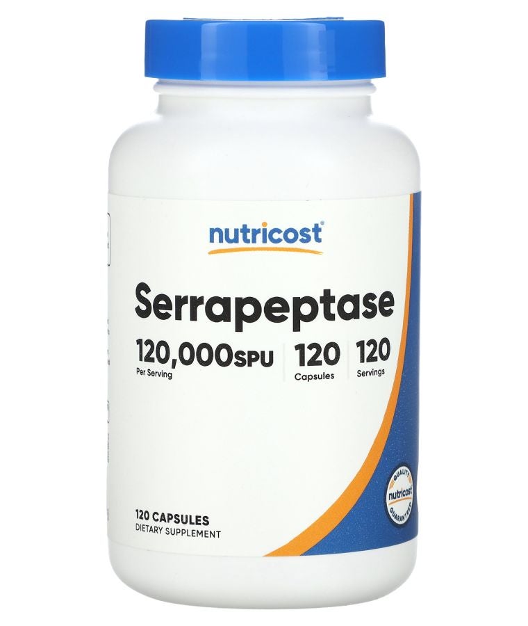 Serrapeptase 60 mg (120000 SPU) 120 Capsules