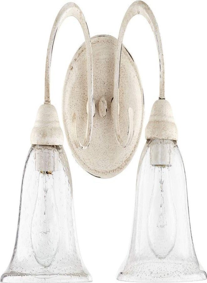 Quorum 5110-2-170 Transitional Two Light Vanity from Spencer Collection in White Finish, - Image 2