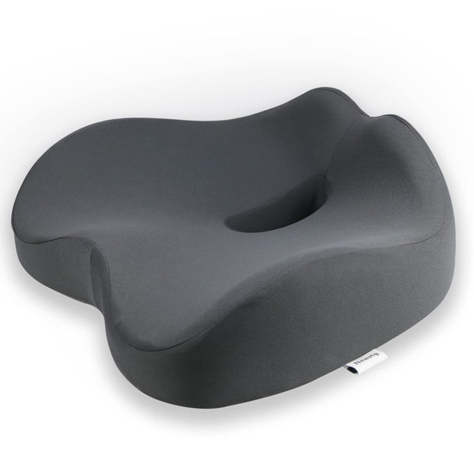 Chair Seat Cushion Memory Foam Cushions for Office Chair Car Seat Airplane Relieving Pressure Tailbone Sciatica Back Pain for Long Sitting Office Workers Car DriversGrey
