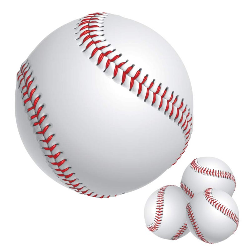 StikArt Peel  Stick Baseball Wall Decals Two Sizes 10inches and 3inches