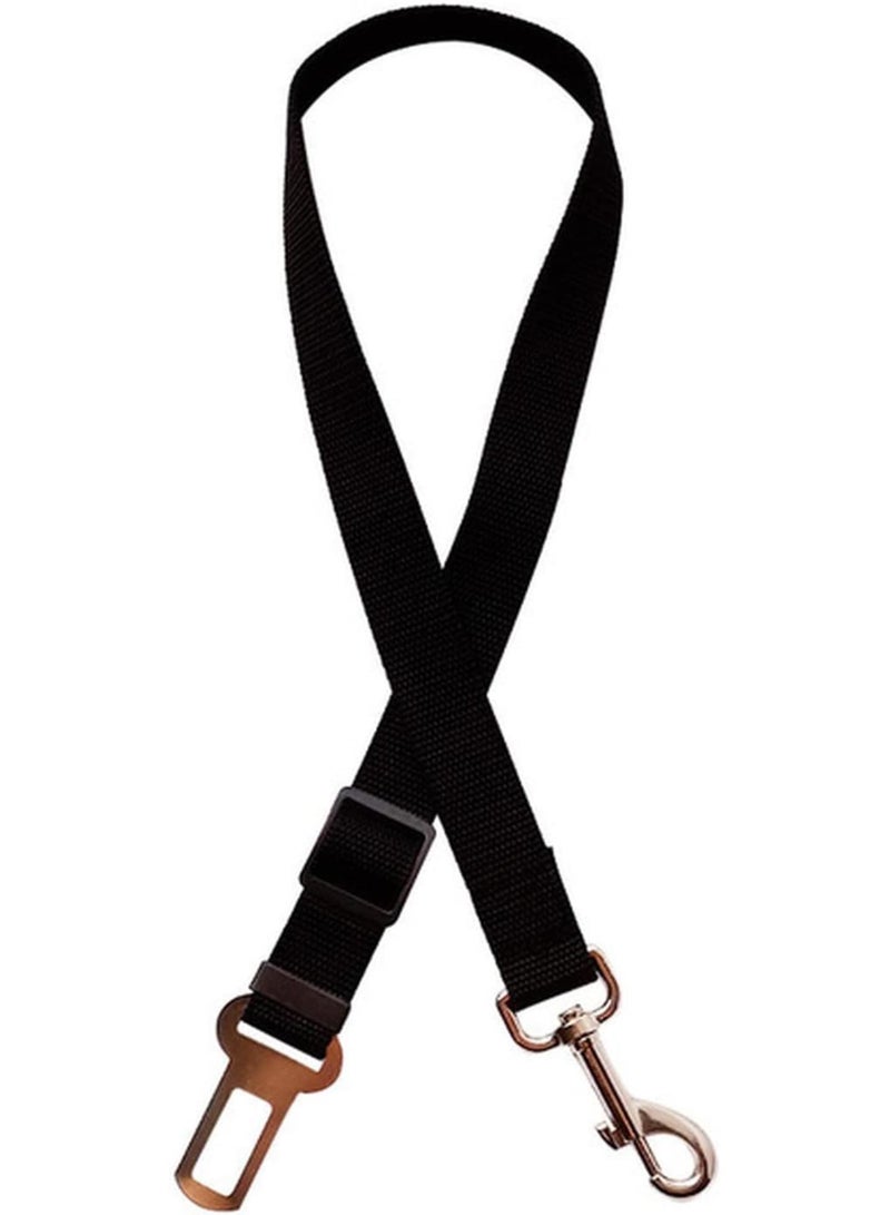GGOOT Pet Rope Pet Products Universal Practical Cat Dog Safety Adjustable Car Seat Belt Harness Leash Puppy Seat-belt Travel Clip Strap Leads Pet Traction Rope(Noir)  - Image 1