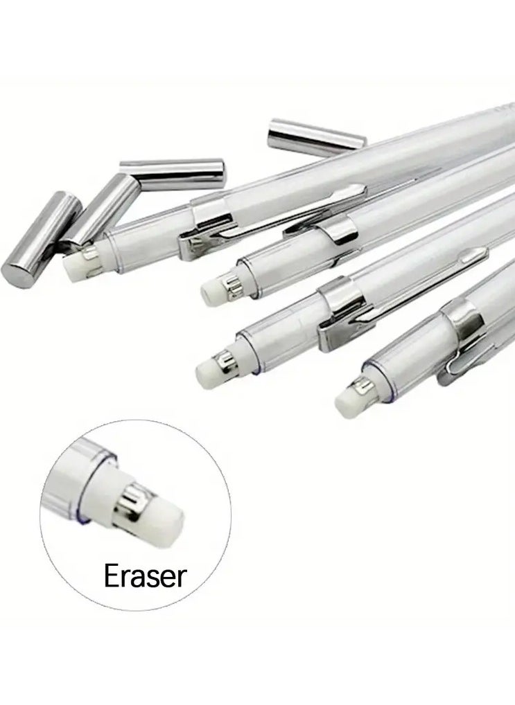 Generic 4-Pack Mechanical Pencils 0.7mm with Lead Refills, Art Sketching & Drawing Pens, No Feather, White Stationery Set  - Image 5