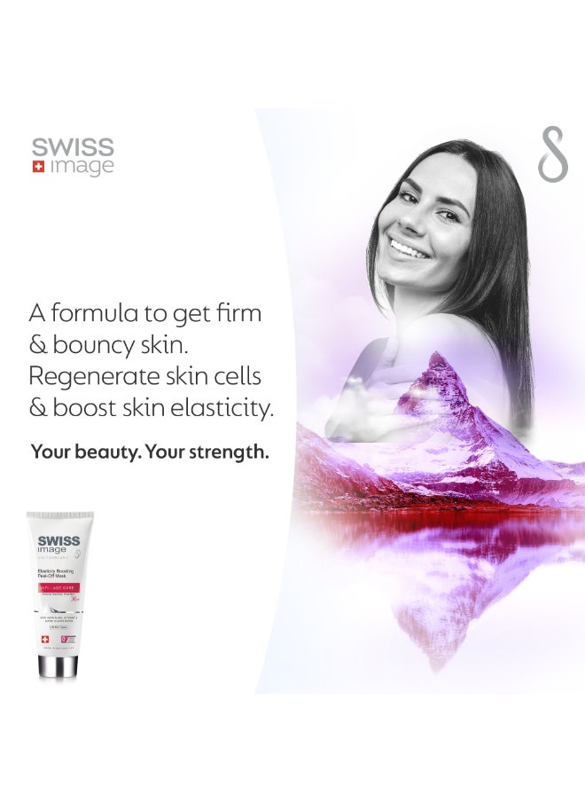 SWISS image - Anti-age Elasticity Boosting Peel-off Mask 75ml Removes Dead Skin And Dirt Boosts Collagen Reduces Dullness and Improves sagging skin naturally All skin types |For Men and Women - Image 1