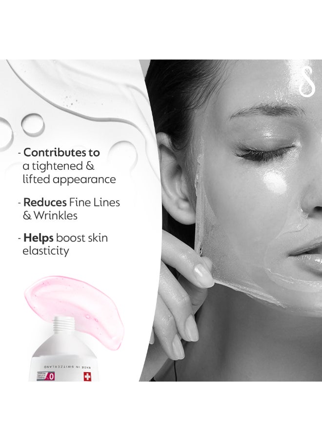 SWISS image - Anti-age Elasticity Boosting Peel-off Mask 75ml Removes Dead Skin And Dirt Boosts Collagen Reduces Dullness and Improves sagging skin naturally All skin types |For Men and Women - Image 1