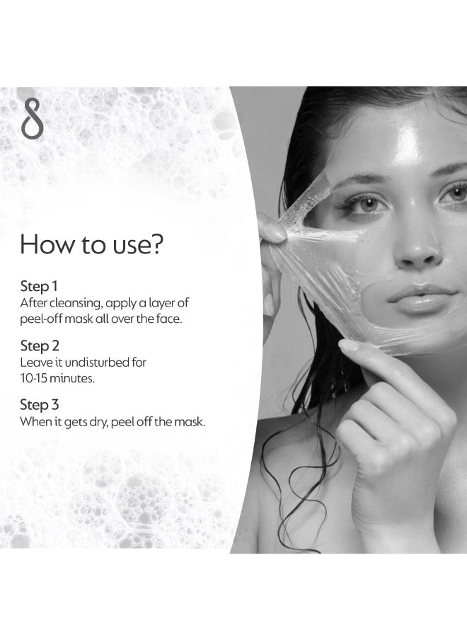 SWISS image - Anti-age Elasticity Boosting Peel-off Mask 75ml Removes Dead Skin And Dirt Boosts Collagen Reduces Dullness and Improves sagging skin naturally All skin types |For Men and Women - Image 1