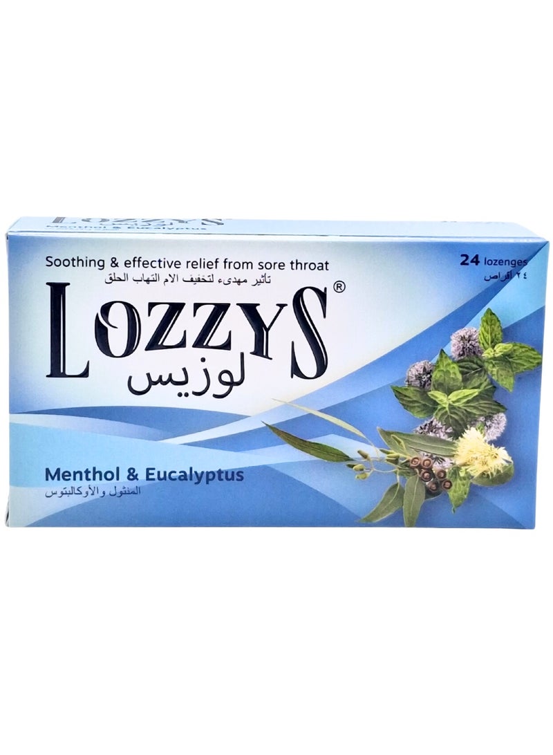 Lozzy S Lozenges Menthol & Eucalyptus 24 S
