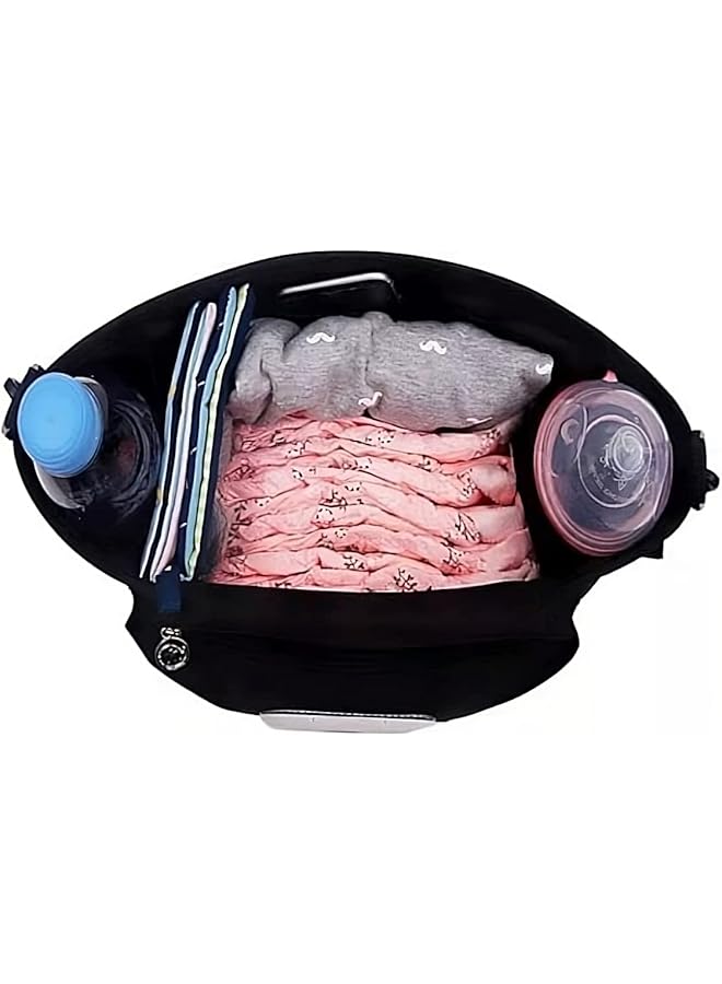 إيروريكس حقيبة تخزين متعددة الوظائف للأم والطفل مع حاملات أكواب ومنظم لعربة الأطفال وحفاضات الأطفال المقاومة للماء - Image 4