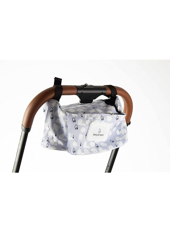 إيروريكس حقيبة تخزين متعددة الوظائف للأم والطفل مع حاملات أكواب ومنظم لعربة الأطفال وحفاضات الأطفال المقاومة للماء - Image 5