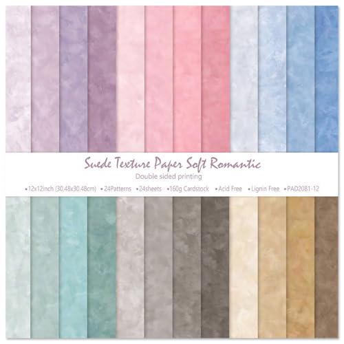 WLXTREE Scrapbook Paper Pack ,12x12 inch Colorful Specialty Double-Sided Patterned Decorative Craft Paper for DIY Background Card Making Photo Album - Image 1