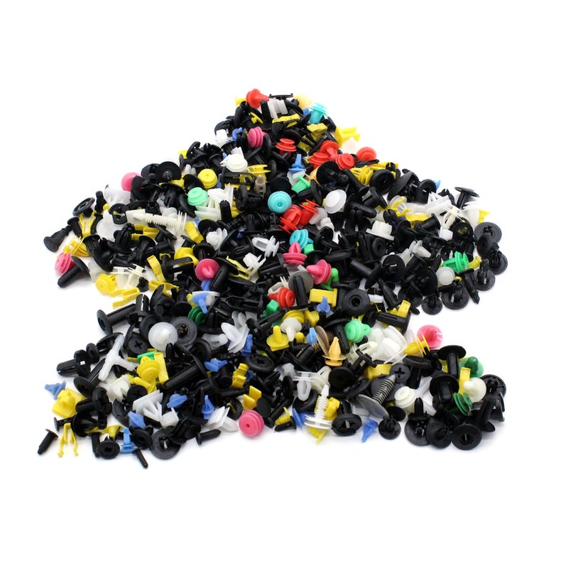 500Pcs Mixed Plastic Auto Car Fastener Clip Bumper Fender Trim Rivet Door Panel - Image 4