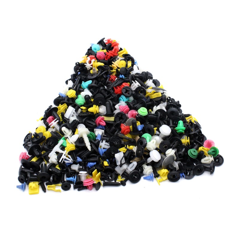 500Pcs Mixed Plastic Auto Car Fastener Clip Bumper Fender Trim Rivet Door Panel - Image 2