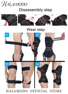 2PCS Power Knee Stabilizer Pad Knee Booster with 3 Springs Knee Pad Patella Booster for Compression Pain Relief Knee Protection Booster Preventing Excessive Knee Flexion Osteoarthritis - pzsku/ZEF571351726D192C833DZ/45/_/1731378910/e9270797-9699-4765-a0a4-8bfab75f10ab