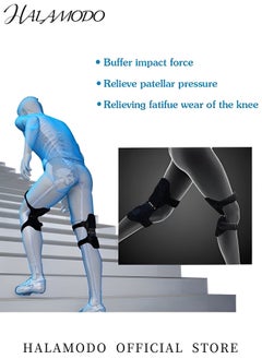 2PCS Power Knee Stabilizer Pad Knee Booster with 3 Springs Knee Pad Patella Booster for Compression Pain Relief Knee Protection Booster Preventing Excessive Knee Flexion Osteoarthritis - pzsku/ZEF571351726D192C833DZ/45/_/1731378911/83f7cc70-228d-4a43-9d98-688d680f6a48