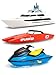 SplashEZ Bath Toy Boats for Toddlers Mold Free Boat Bath Toys for Kids Toddlers No Hole for Water Floating Ships for Bathtub Pool Shower for Boys Girls 3Pack Jet Ski Yacht Catamaran - Image 3