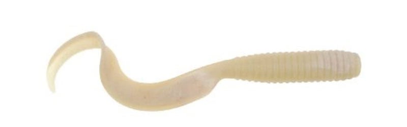 Berkley Gulp! Grub , White Glow, 6" - Image 1