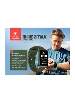 SWISS MILITARY Swiss Military Rhine 2 Band, 1.57 " Display, 7 Days Battery Life, English and Arabic, Workout Detection, Receives and Makes Calls, Waterproof, Heart Rate Monitoring  - Image 5