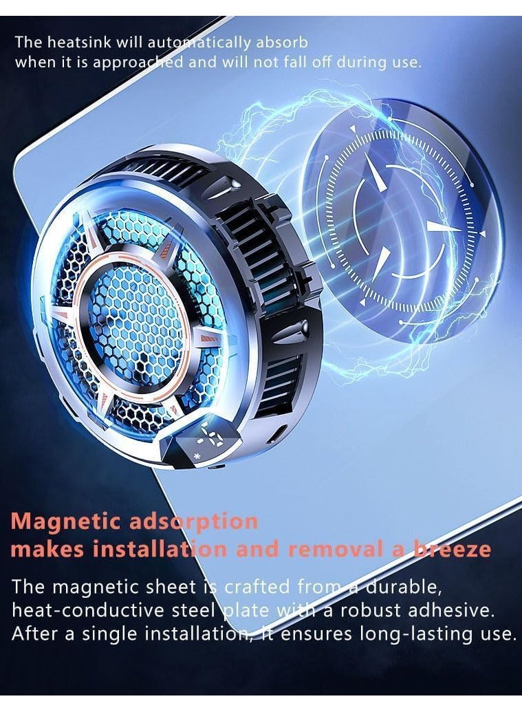 Memo Tablet Cooler & iPad Cooler with Temperature Display, TEC Semiconductor Radiator & 3 Gear Cooling Adjustment, Compatible Mag-safe Magnetic Tablet Cooler for iPad/Surface Pro/Samsung Tab/Steam Deck  - Image 3
