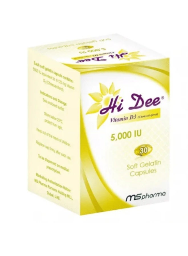 Vitamin D3 5000 IU Capsules 30's