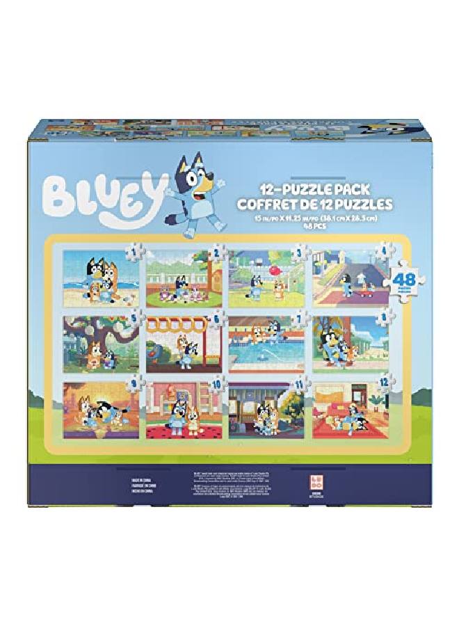 SPIN MASTER ألعاب بلوى 12 عبوة من الألغاز العائلية للأطفال ورياض الأطفال من سن 4 سنوات وما فوق - Image 3