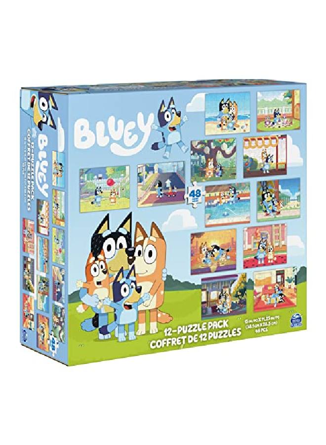 SPIN MASTER ألعاب بلوى 12 عبوة من الألغاز العائلية للأطفال ورياض الأطفال من سن 4 سنوات وما فوق - Image 5