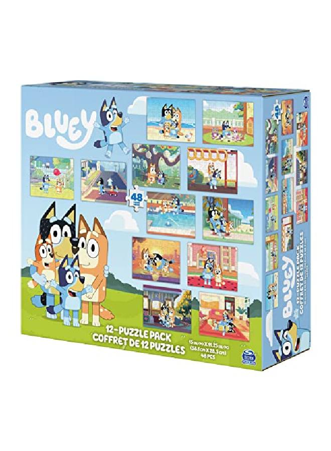 SPIN MASTER ألعاب بلوى 12 عبوة من الألغاز العائلية للأطفال ورياض الأطفال من سن 4 سنوات وما فوق - Image 4