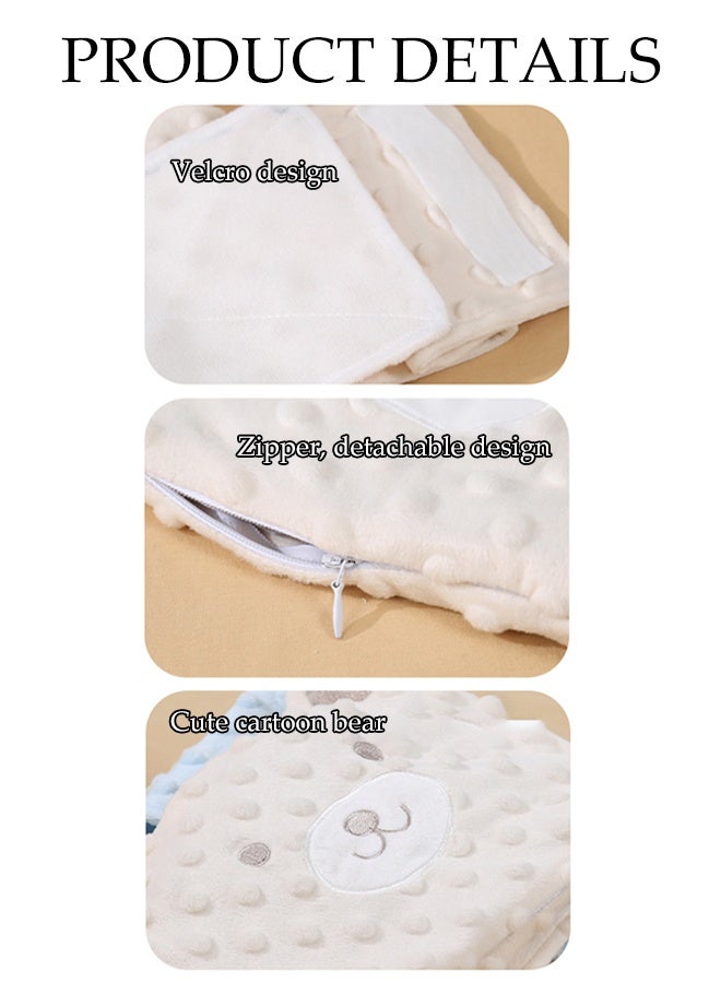 DUNISO Home care Baby Colic Relief Belt,Heated Tummy Wrap for Upset Stomach and Soothes  ,Adjustable 100% Cotton,Baby Belly Protector , 0 - 3 Years (Blue) - Image 3
