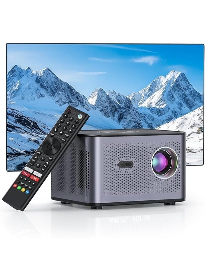 Mini Smart Projector – Portable & Bluetooth-Enabled – 4K Support with Dual WiFi for Home & Outdoor Use