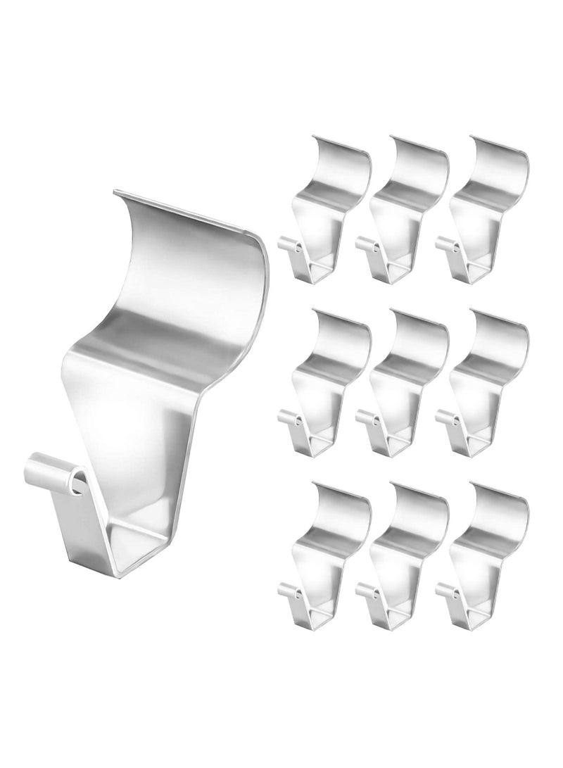 SYOSI Hooks 10 Pack Stainless Steel Low Profile Heavy Duty Vinyl Siding Clips - Image 1
