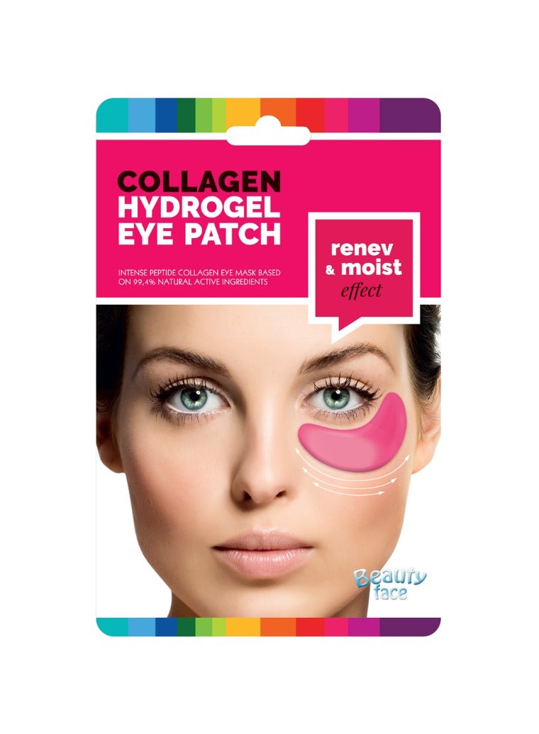 BeautyFace Red Wine Regenerating and Moisturizing Collagen Eye Patch - Renev and Moist - 1 pair