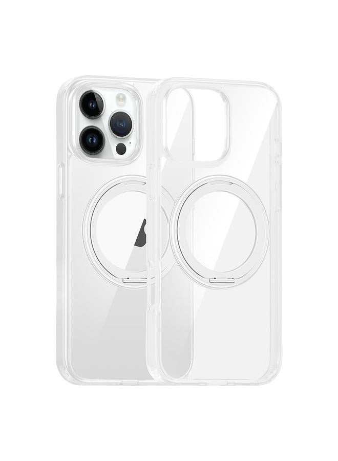 اس-توب جراب لهاتف iPhone 12 Pro شفاف للغاية مع حامل دوار 360 درجة من MagSafe - Image 1