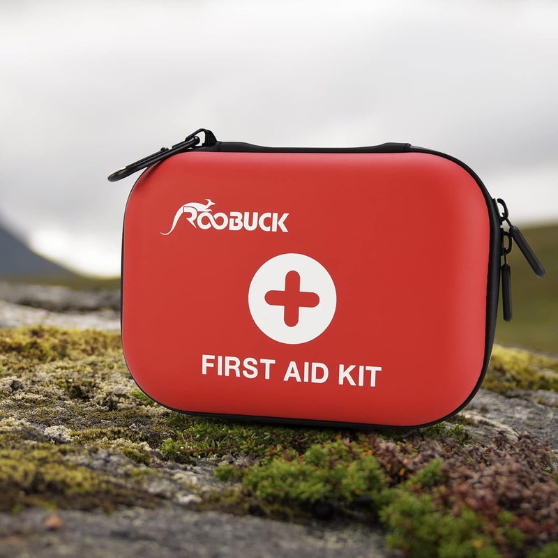 ROOBUCK First Aid Kit for Hiking Backpacking Camping Travel Car  Cycling with Waterproof Laminate Bags You Protect Your Supplies Be Prepared for All Outdoor Adventures or at Home  Work Red - Image 5