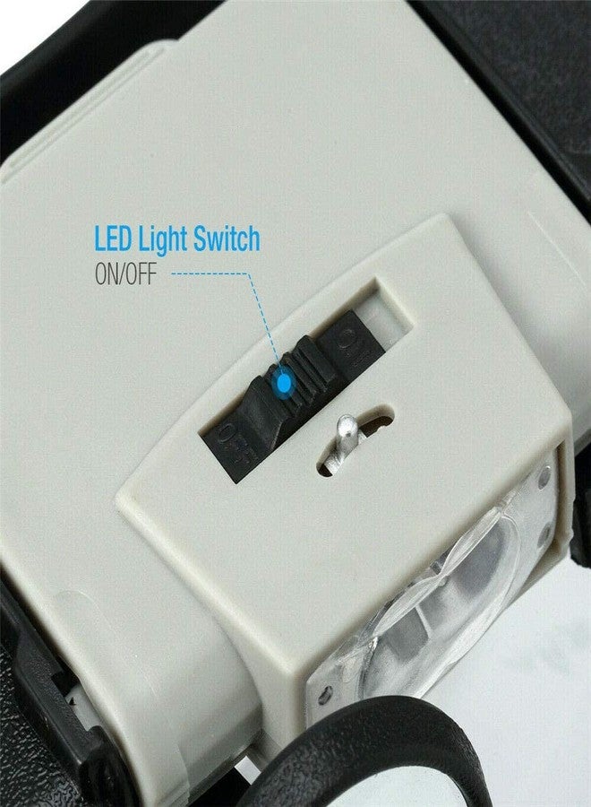 مكبر رأس للمجوهرات مع خوذة مضيئة بإضاءة LED، تكبير 1.5x، 3x، 6.4x، 8.3x، أدوات لإصلاح الساعات، أدوات مساعدة للقراءة في الأعمال الدقيقة - Image 4