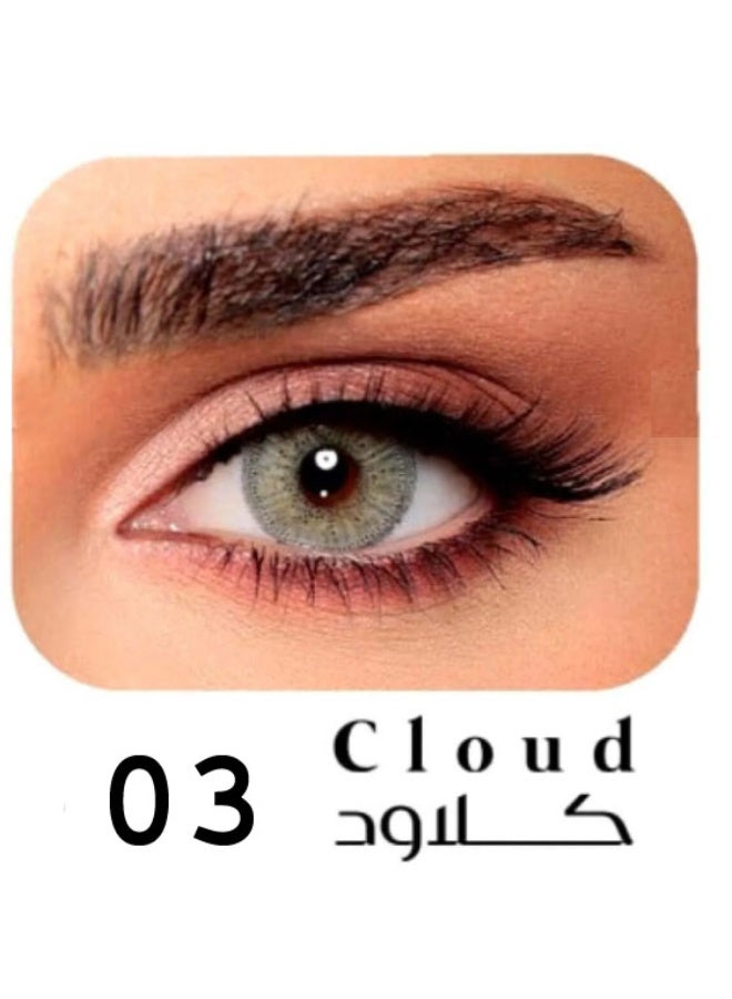 أو.بي كير عدسات لاصقة ملونة كولود 03، عدسات لاصقة تجميلية للجنسين، عدسات عصرية طبيعية، عدسات ناعمة تحتوي على 42% ماء - Image 1