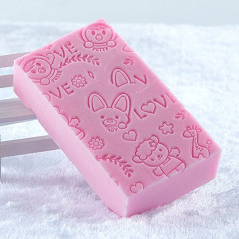 Felofix Exfoliating Bath Body Shower Sponge - 1 pcs Spa Scrub Soft Exfoliator Dead Skin Remover - Image 4