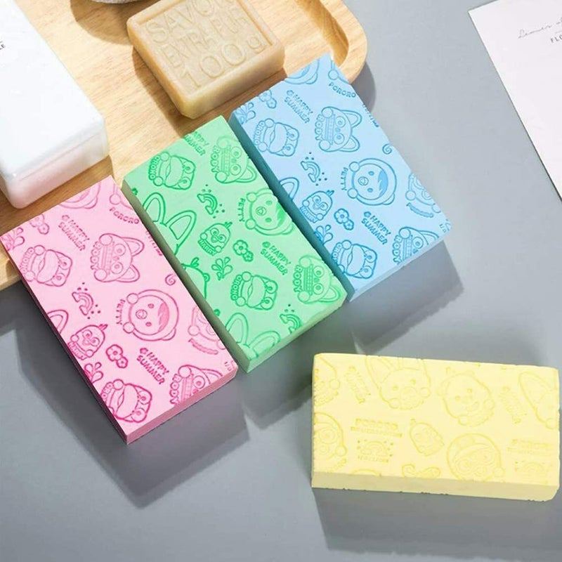 Felofix Exfoliating Bath Body Shower Sponge - 1 pcs Spa Scrub Soft Exfoliator Dead Skin Remover - Image 5