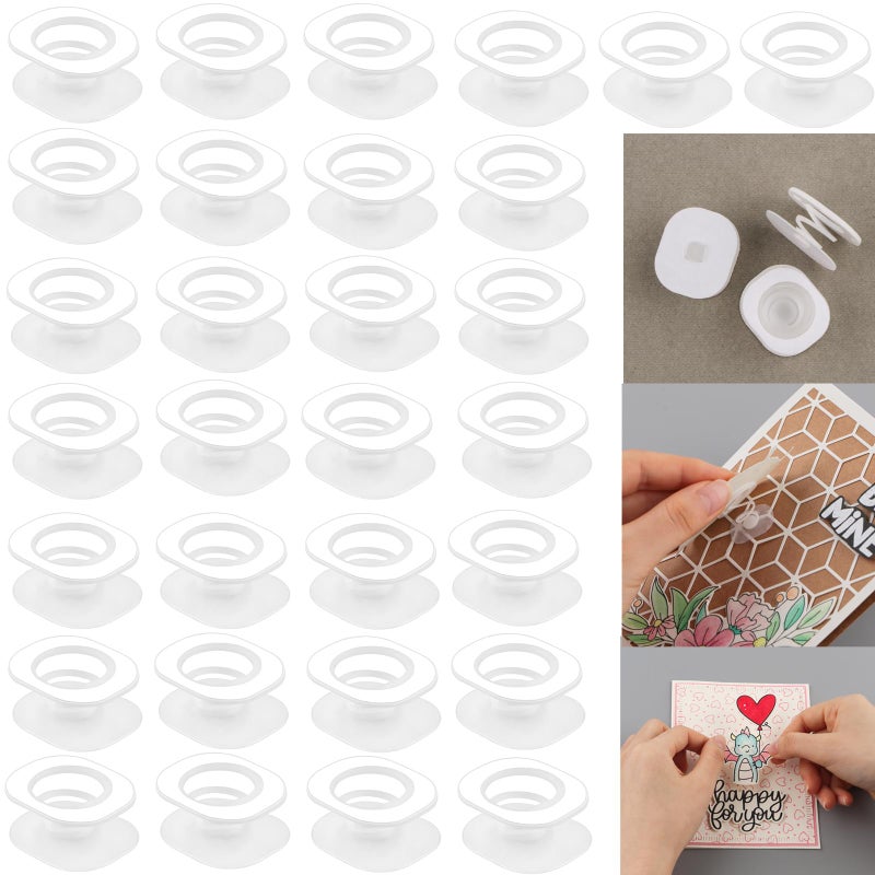 CYFUN DESIGN 30 Pieces Action Wobbles Set SelfAdhesive Mini Wobble Springs to Add Movement to Your Interactive Cards Bundle Wobblers Movers DIY ScrapbookingAdd Some Action to Project