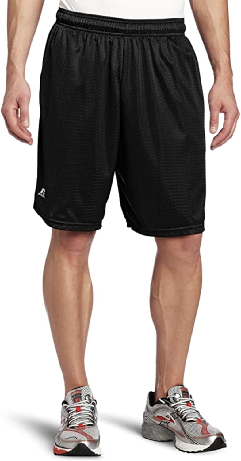 Russell Athletic Men's Black Mesh Shorts with Pockets - XX-Large - Image 1