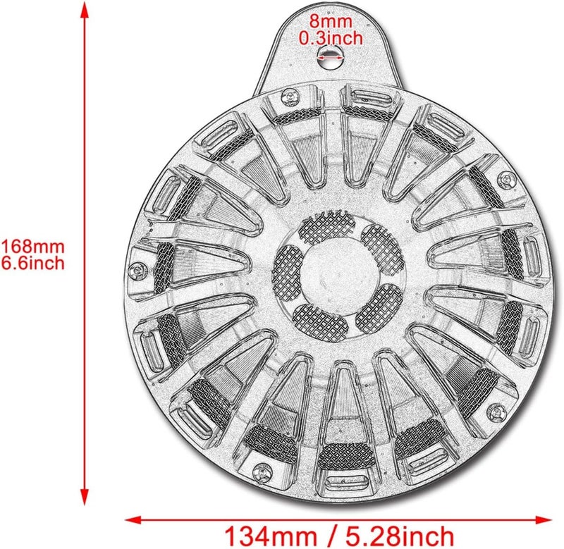 Yurefax Black Motorcycle Air Cleaner Filter and Horn Cover - Image 3