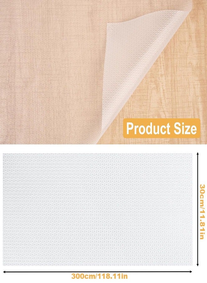 بطانة أرفف المطبخ بطانة خزانة غير قابلة للانزلاق 11.8 بوصة × 9.8 قدم بطانات ثلاجة قابلة للغسل بطانات أدراج مقاومة للزيت لتناول الطعام في المطبخ - Image 2