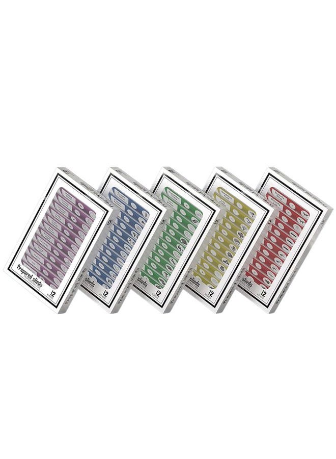 Jiusion 60Pcs Prepared Microscope Slides Specimen Animals Insects Plants Flowers Sample Biological Specimen, Stereo Microscope Slide for Kids Children Students Enlighten Education - Image 1