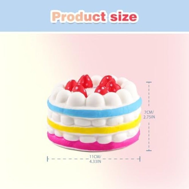 Anboor Slow Rising Cake Squishy Toy - Kawaii Stress Relief Collectible, Random Color - Image 3
