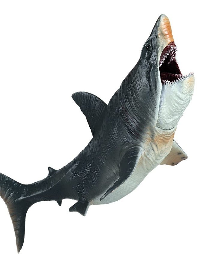 EOIVSH Large Megalodon Shark Toy, Plastic Ocean Animal Figurine, Realistic Sea Monster Toy Figure for Collection Gift, Bath Toy, Cake Topper - Image 1