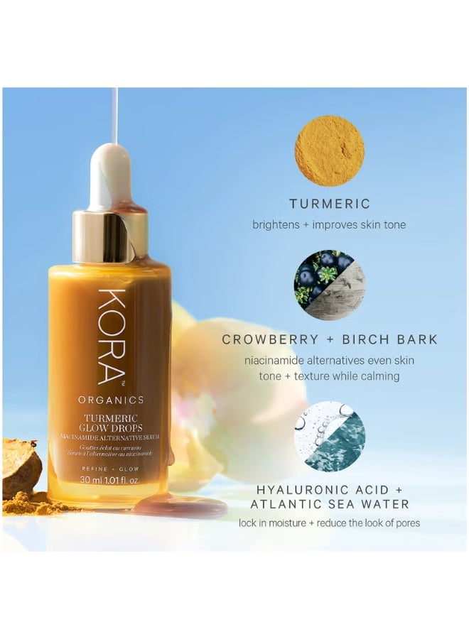 Kora Organics Turmeric Glow Drops Niacinamide Alternative Serum 30ml - Image 3